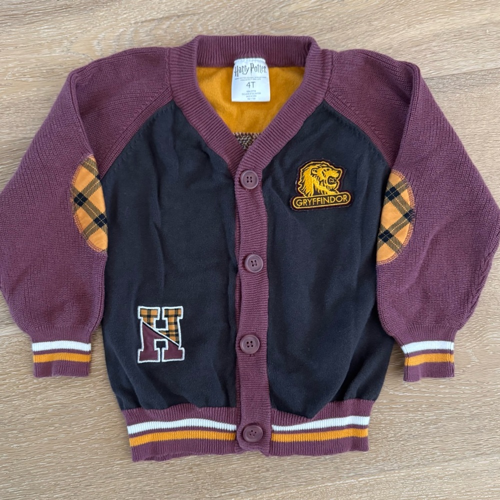 Harry Potter Gryffindor Cardigan 4T